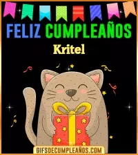 GIF Feliz Cumpleaños Kritel